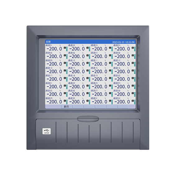 j9真人第一品牌MIK-R8000D 1-40路 10.4英寸 彩屏 无纸记录仪 USB