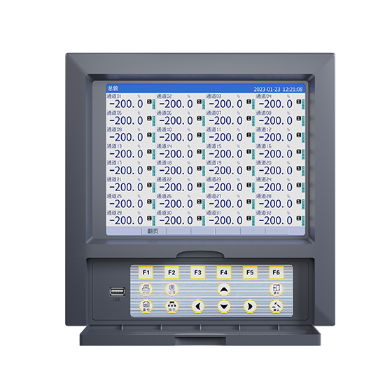 j9真人第一品牌MIK-R8000D 1-40路 10.4英寸 彩屏 无纸记录仪 USB